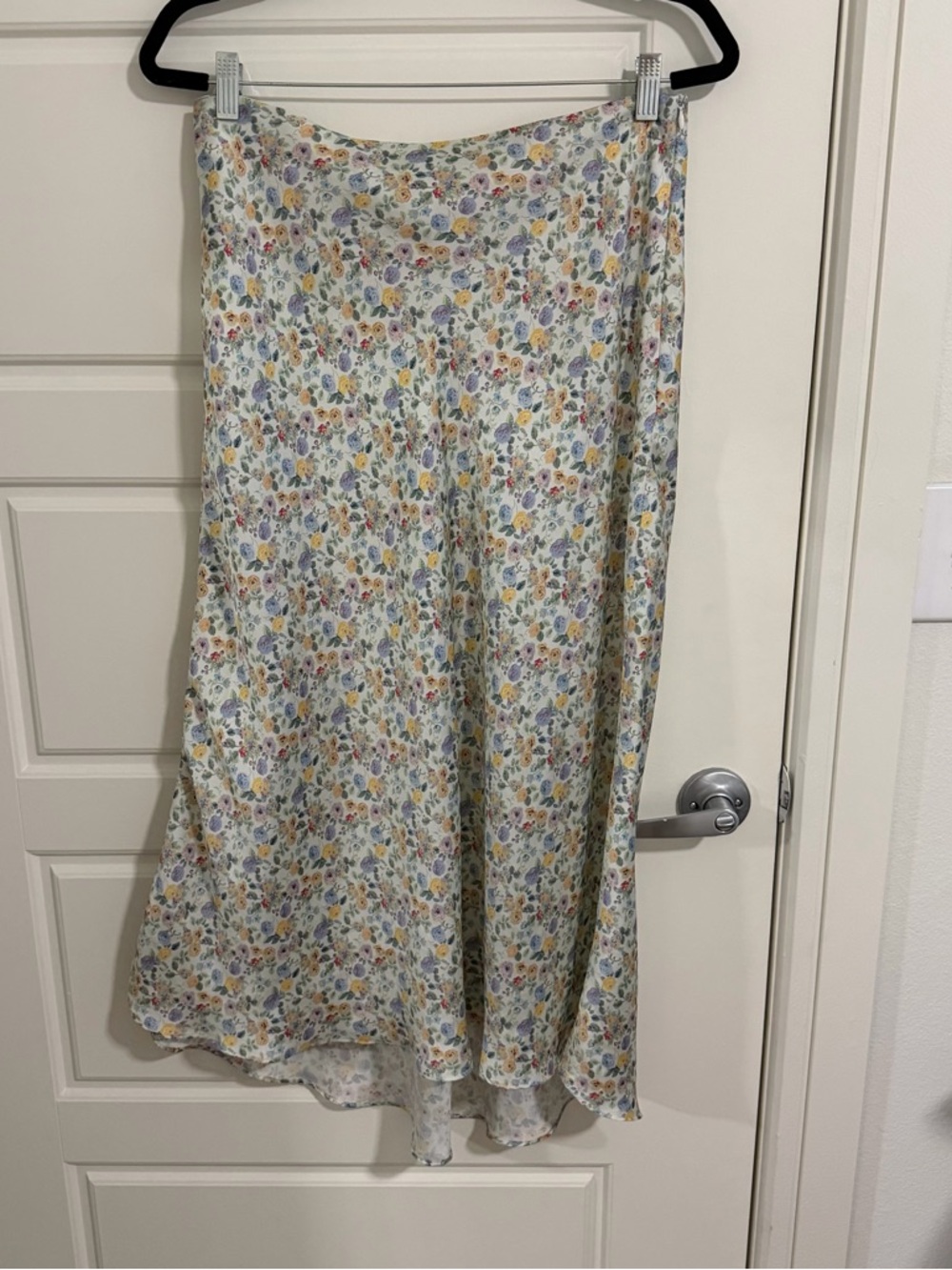 Zara Floral Midi Skirt Pastel